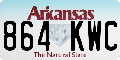 AR license plate 864KWC