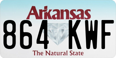 AR license plate 864KWF