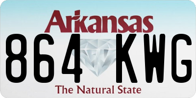 AR license plate 864KWG