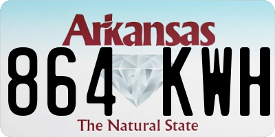 AR license plate 864KWH