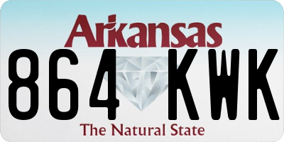 AR license plate 864KWK