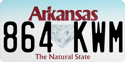 AR license plate 864KWM