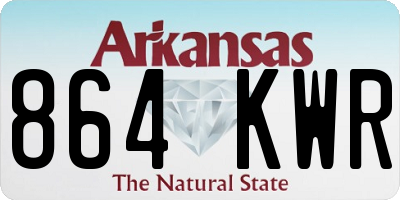 AR license plate 864KWR