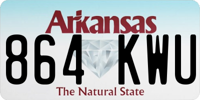 AR license plate 864KWU