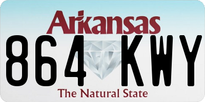 AR license plate 864KWY
