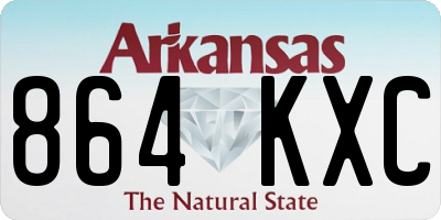 AR license plate 864KXC
