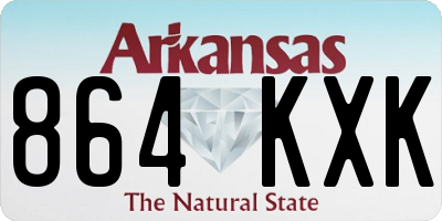 AR license plate 864KXK