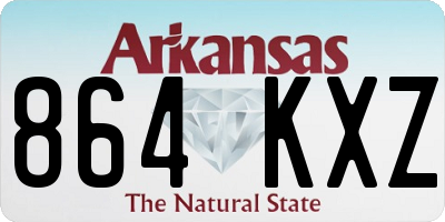 AR license plate 864KXZ