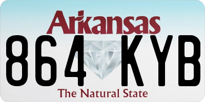 AR license plate 864KYB