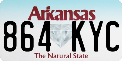 AR license plate 864KYC
