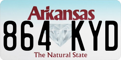 AR license plate 864KYD