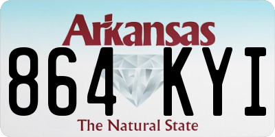 AR license plate 864KYI