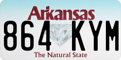 AR license plate 864KYM