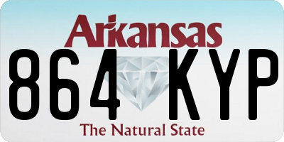 AR license plate 864KYP