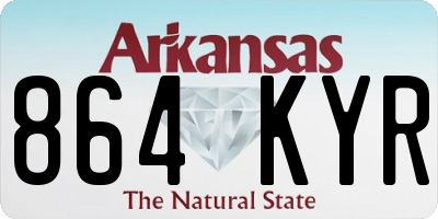 AR license plate 864KYR