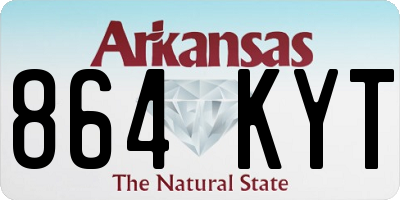 AR license plate 864KYT