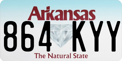 AR license plate 864KYY