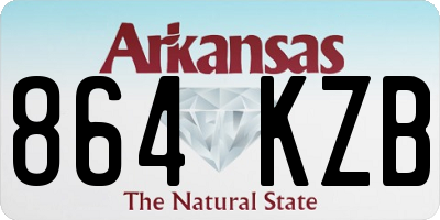 AR license plate 864KZB