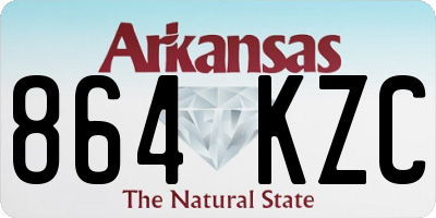 AR license plate 864KZC