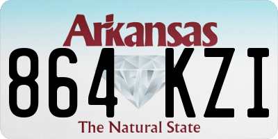 AR license plate 864KZI