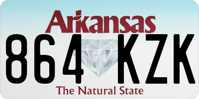 AR license plate 864KZK