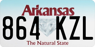 AR license plate 864KZL