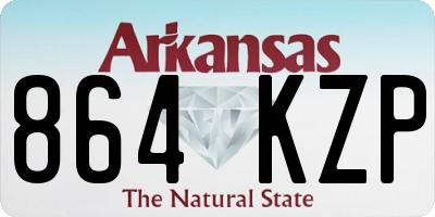 AR license plate 864KZP