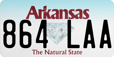 AR license plate 864LAA