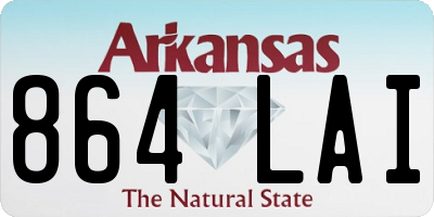 AR license plate 864LAI