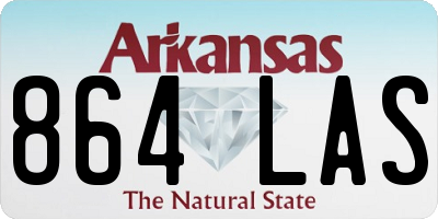 AR license plate 864LAS