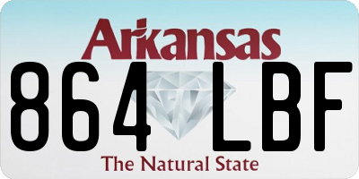 AR license plate 864LBF