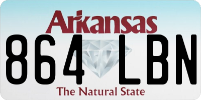 AR license plate 864LBN