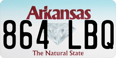 AR license plate 864LBQ