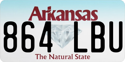 AR license plate 864LBU