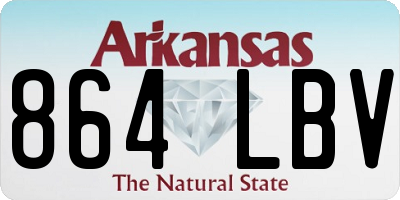AR license plate 864LBV