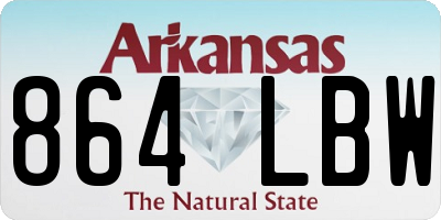 AR license plate 864LBW