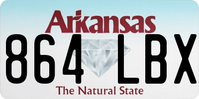 AR license plate 864LBX