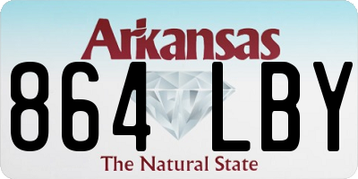 AR license plate 864LBY