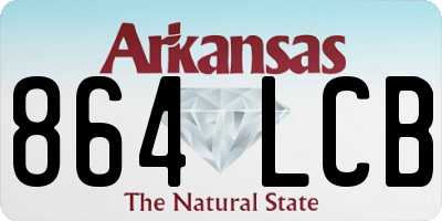 AR license plate 864LCB