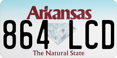 AR license plate 864LCD