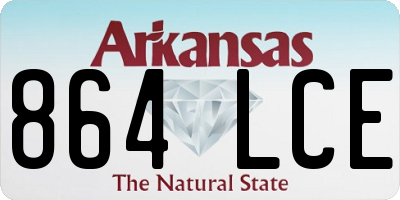 AR license plate 864LCE