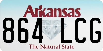 AR license plate 864LCG