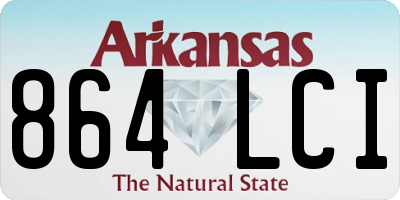 AR license plate 864LCI