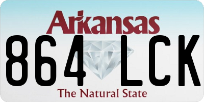 AR license plate 864LCK