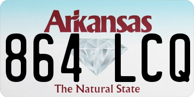 AR license plate 864LCQ