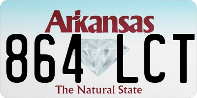 AR license plate 864LCT