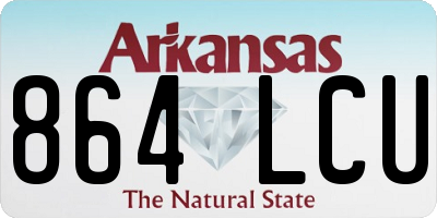 AR license plate 864LCU
