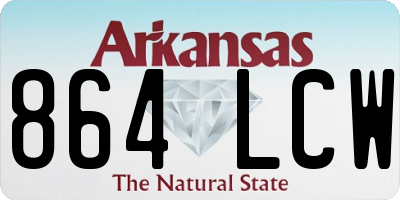 AR license plate 864LCW