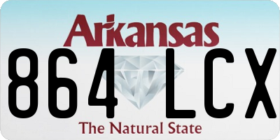 AR license plate 864LCX