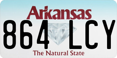 AR license plate 864LCY